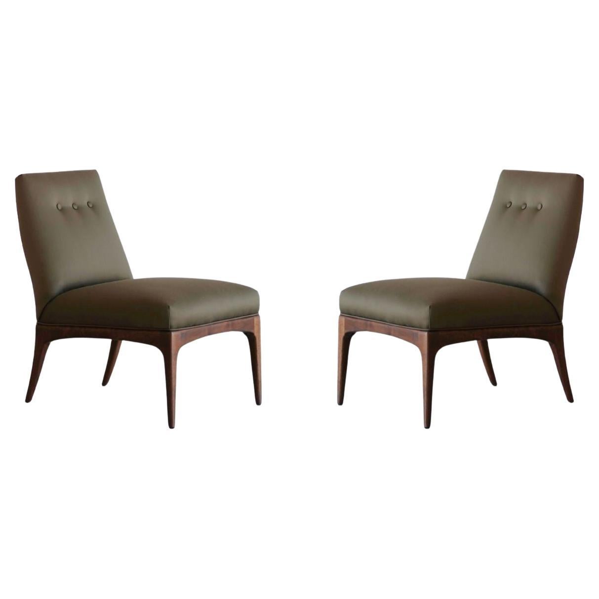 Ensemble de chaises à pantoufles par Erwin Lambeth, C. 1950s