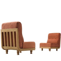 Set of Slipper Chairs by Guillerme and Chambron