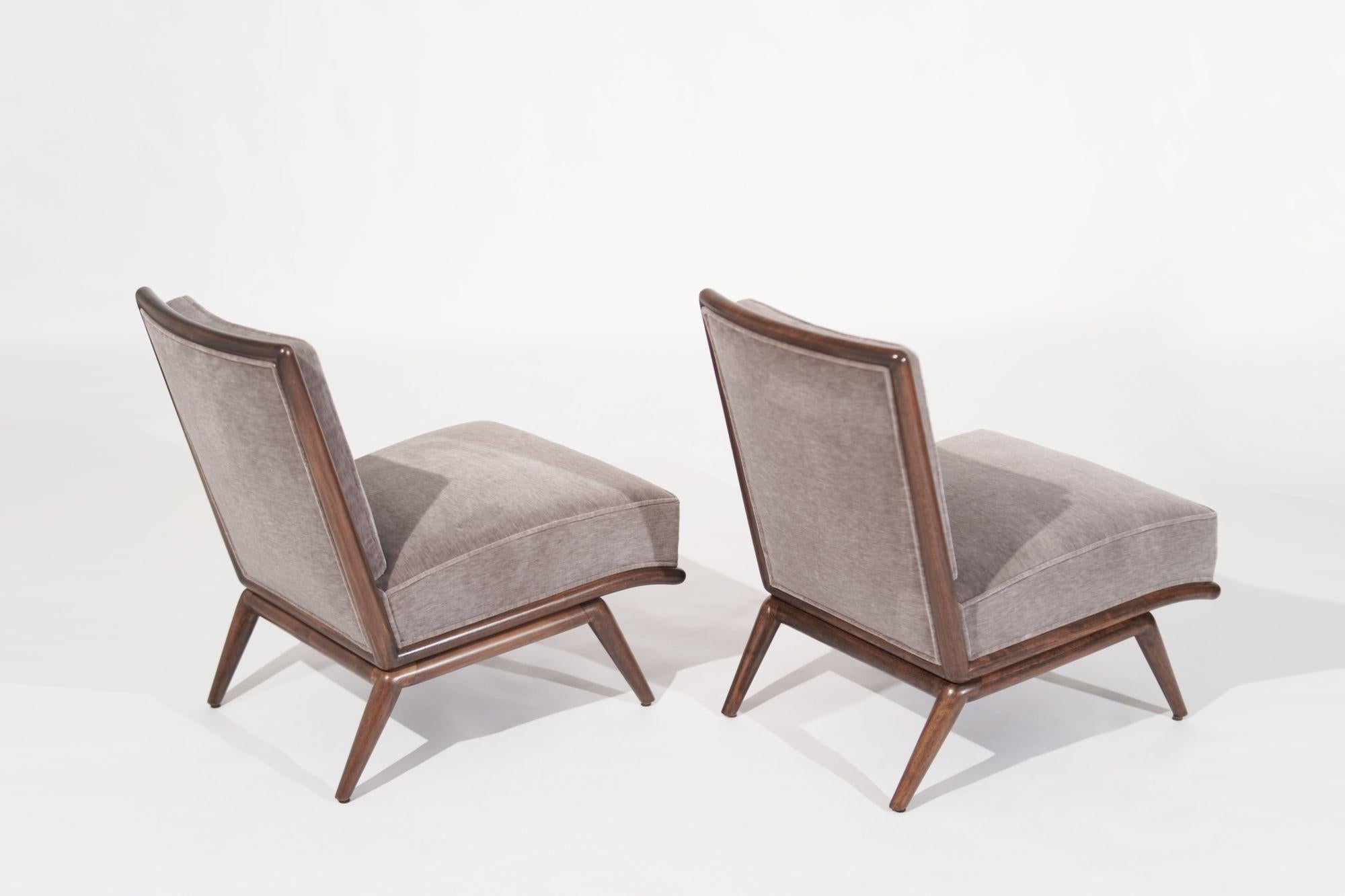 20th Century Set of Slipper Chairs by T.H. Robsjohn-Gibbings for Widdicomb, C. 1950s