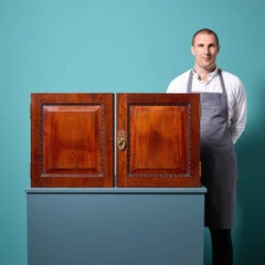 Set of Small Antique Mahogany Cabinet Doors