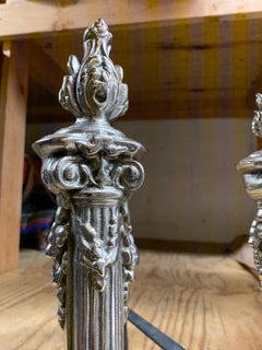 Set of Small Art Nouveau Andirons