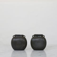 Set of Small Diskometal Vases by Just Andersen, 1930s, Denmark