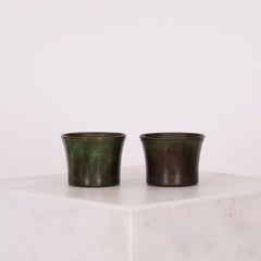 Set of Light-Bronze Cups by Just Andersen Bronze, 1920s, Denmark