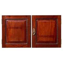 Set of Small Reclaimed Mahogany Cabinet Doors Set of Small Reclaimed Mahogany Cabinet Doors