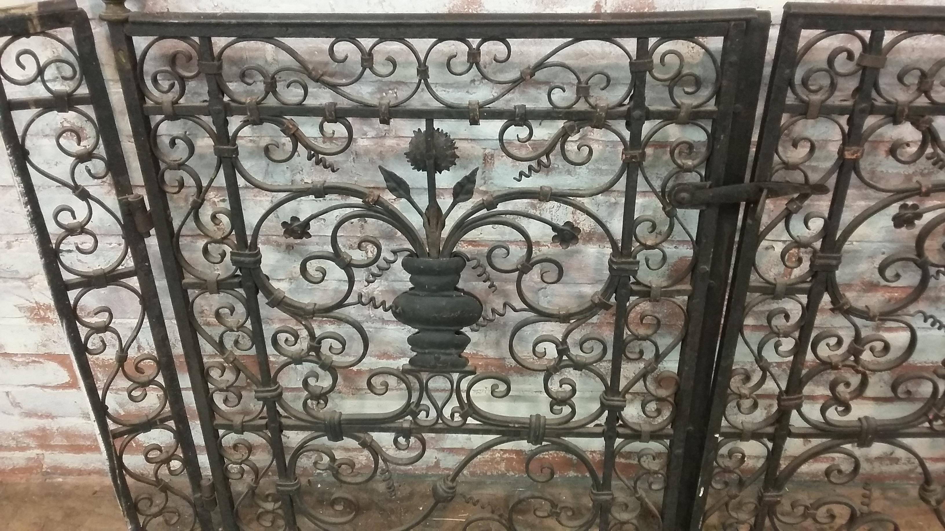 small wrought iron gates