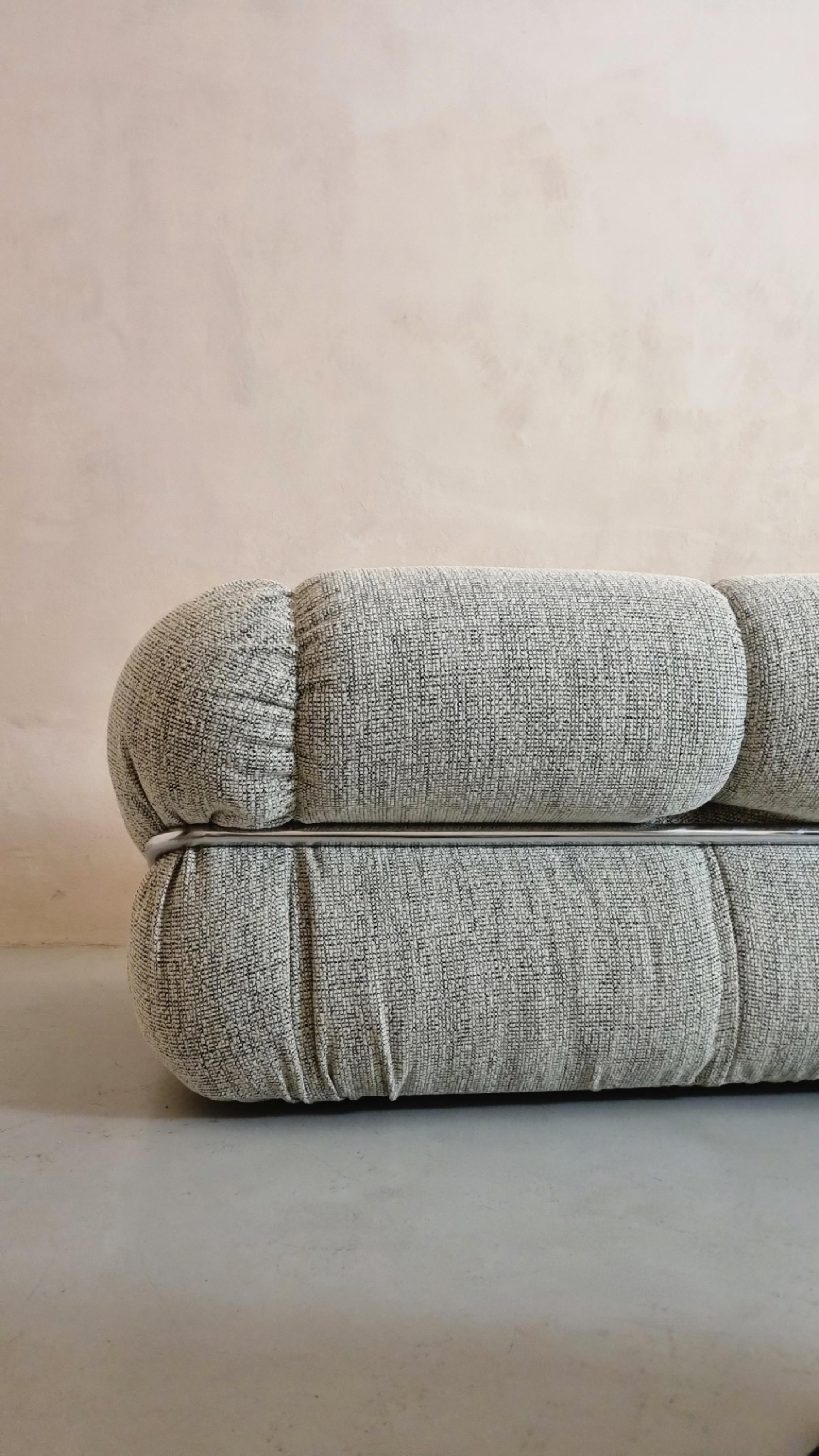 Set of sofa 3 seater and armchairs of Italian Production, 1970 5
