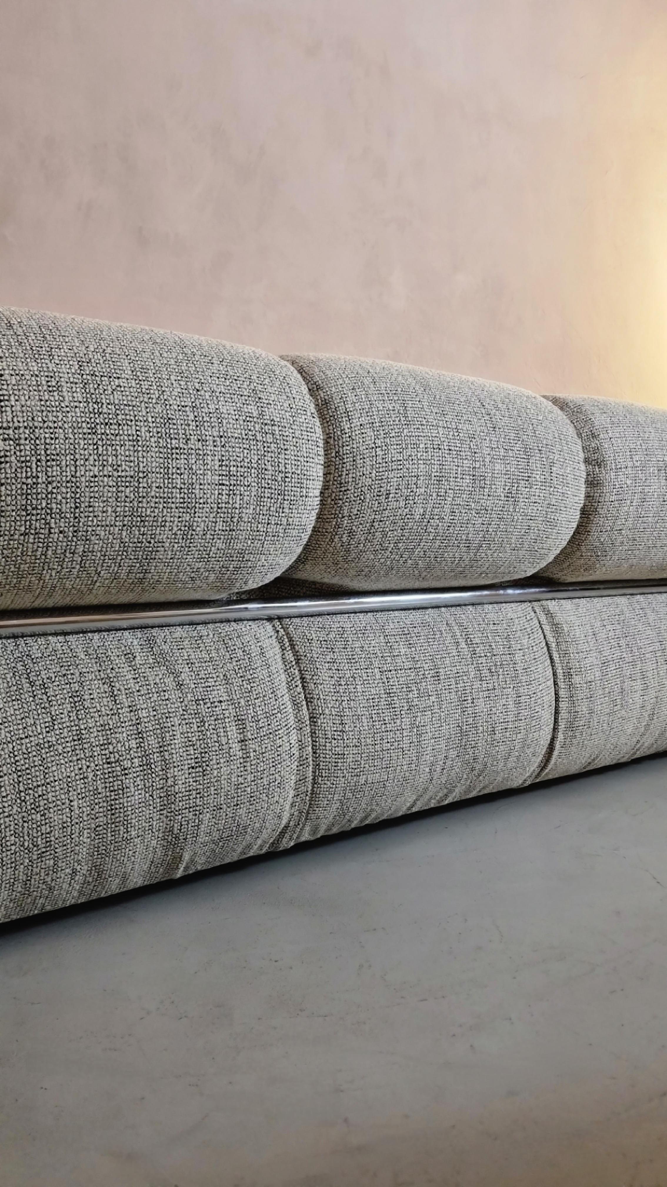 Set of sofa 3 seater and armchairs of Italian Production, 1970 6