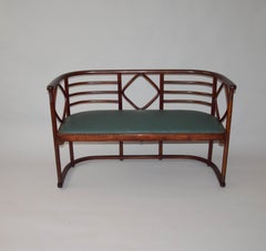 Set of Sofa and Two Armchairs by Josef Hoffmann, 1900s