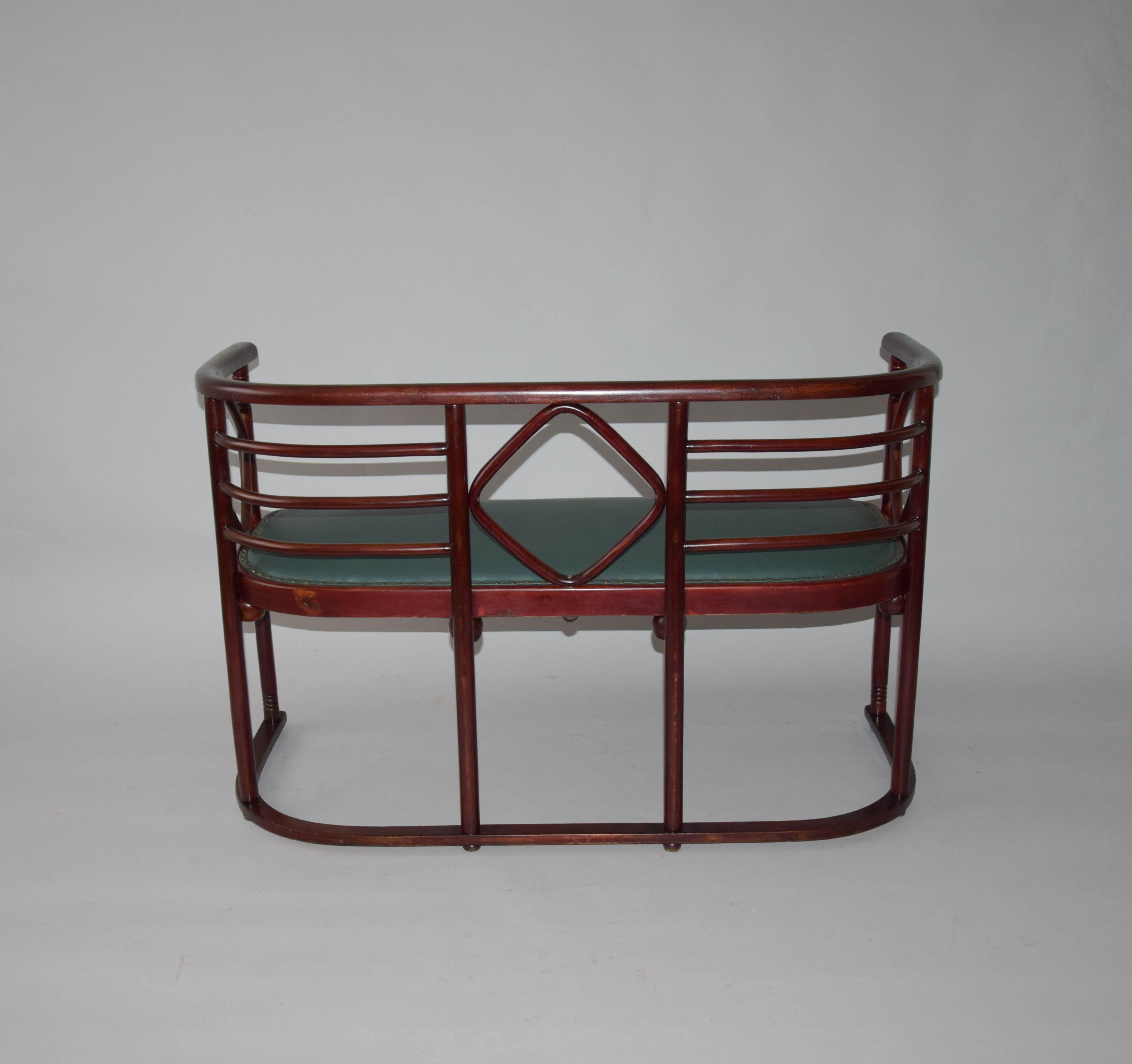 Set aus Sofa und zwei Sesseln von Josef Hoffmann, 1900er Jahre (Art nouveau) im Angebot