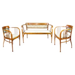 Set of Sofa and two armchairs Thonet, Nr.13 (Nr.6513 and Nr.6213) by Otto Wagner