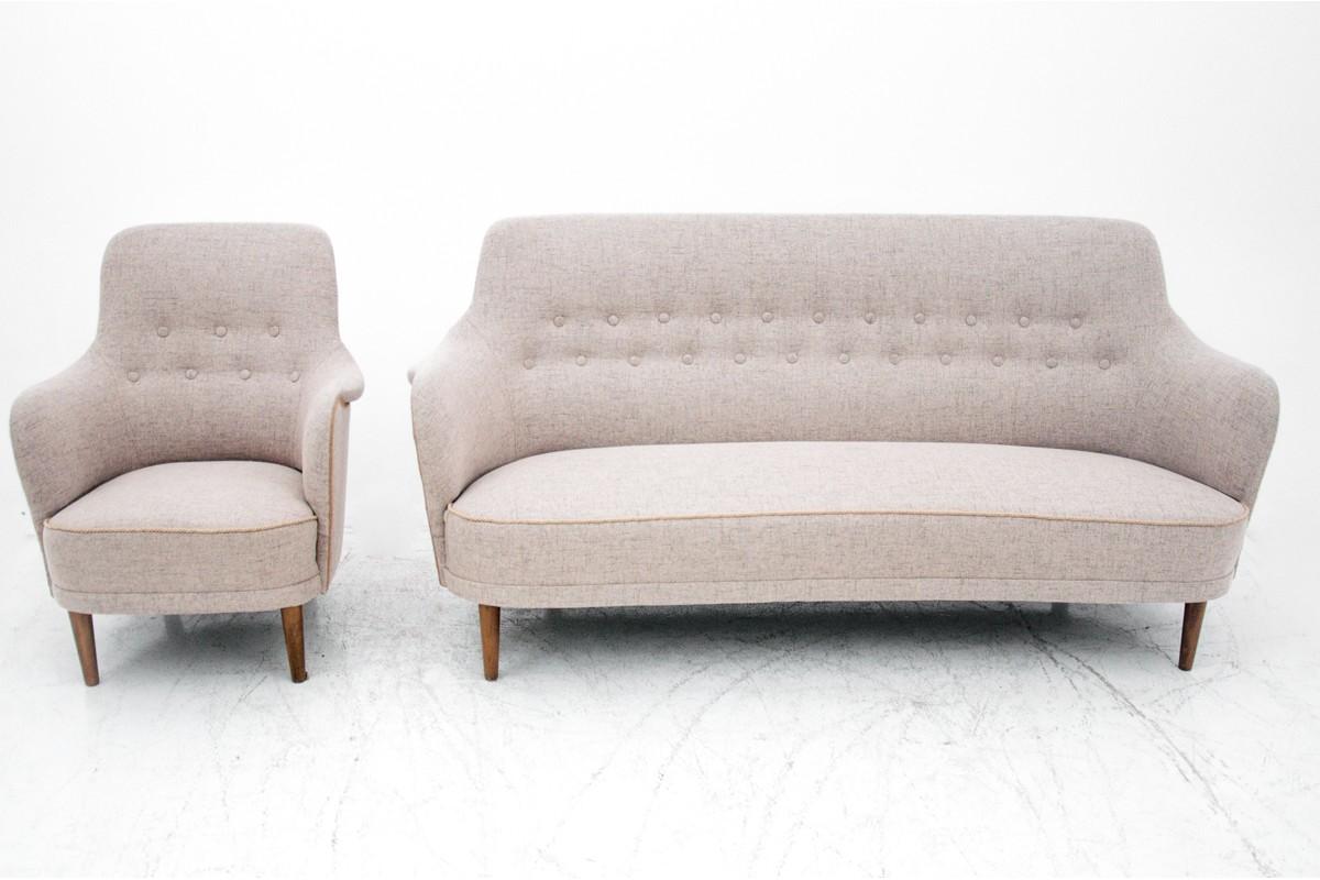 Set of Sofa & Armchair, Designed by Carl Malmsten, Sweden 11