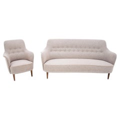 Set of Sofa & Armchair, Designed by Carl Malmsten, Sweden