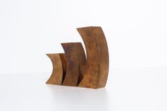 Set of Solid Bronze Candle Holders by Monique Gerber