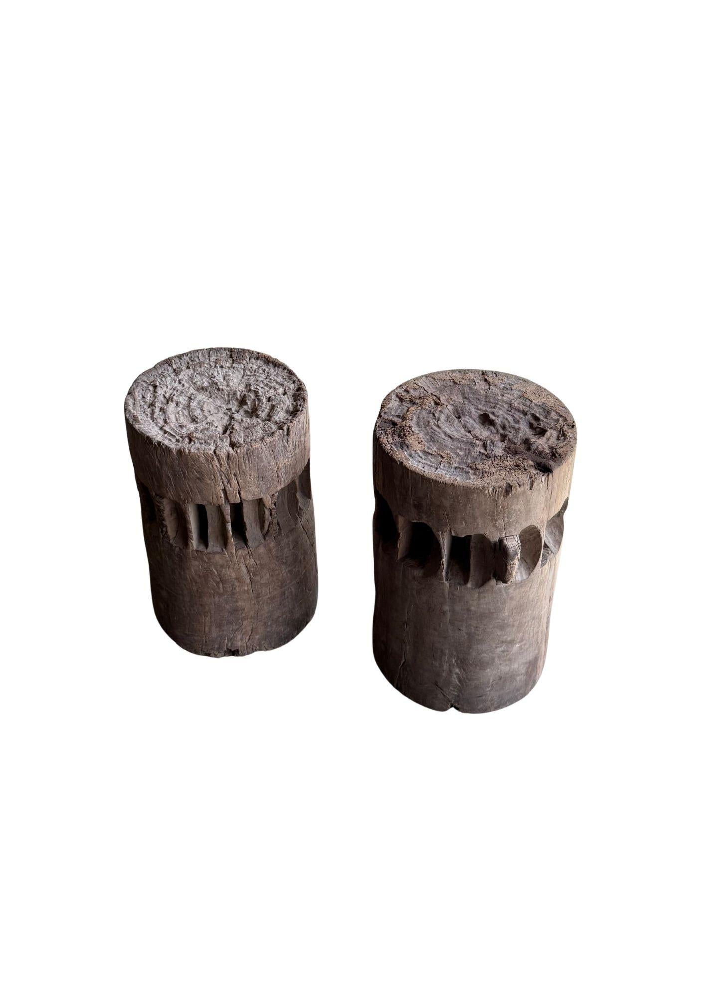 Set di frantumatori / macinini per canna da zucchero in teak massiccio di Giava, Indonesia, 1900 ca. in vendita 2