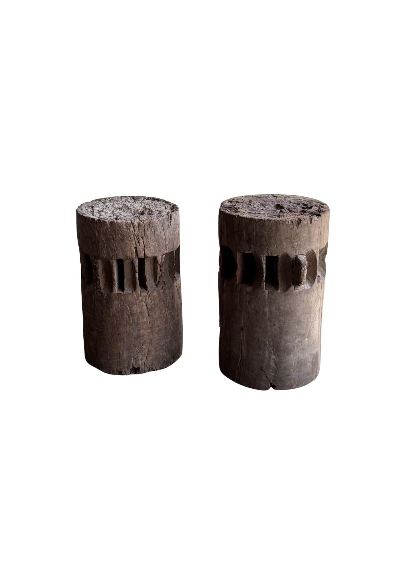 Set di frantumatori / macinini per canna da zucchero in teak massiccio di Giava, Indonesia, 1900 ca. in vendita 3