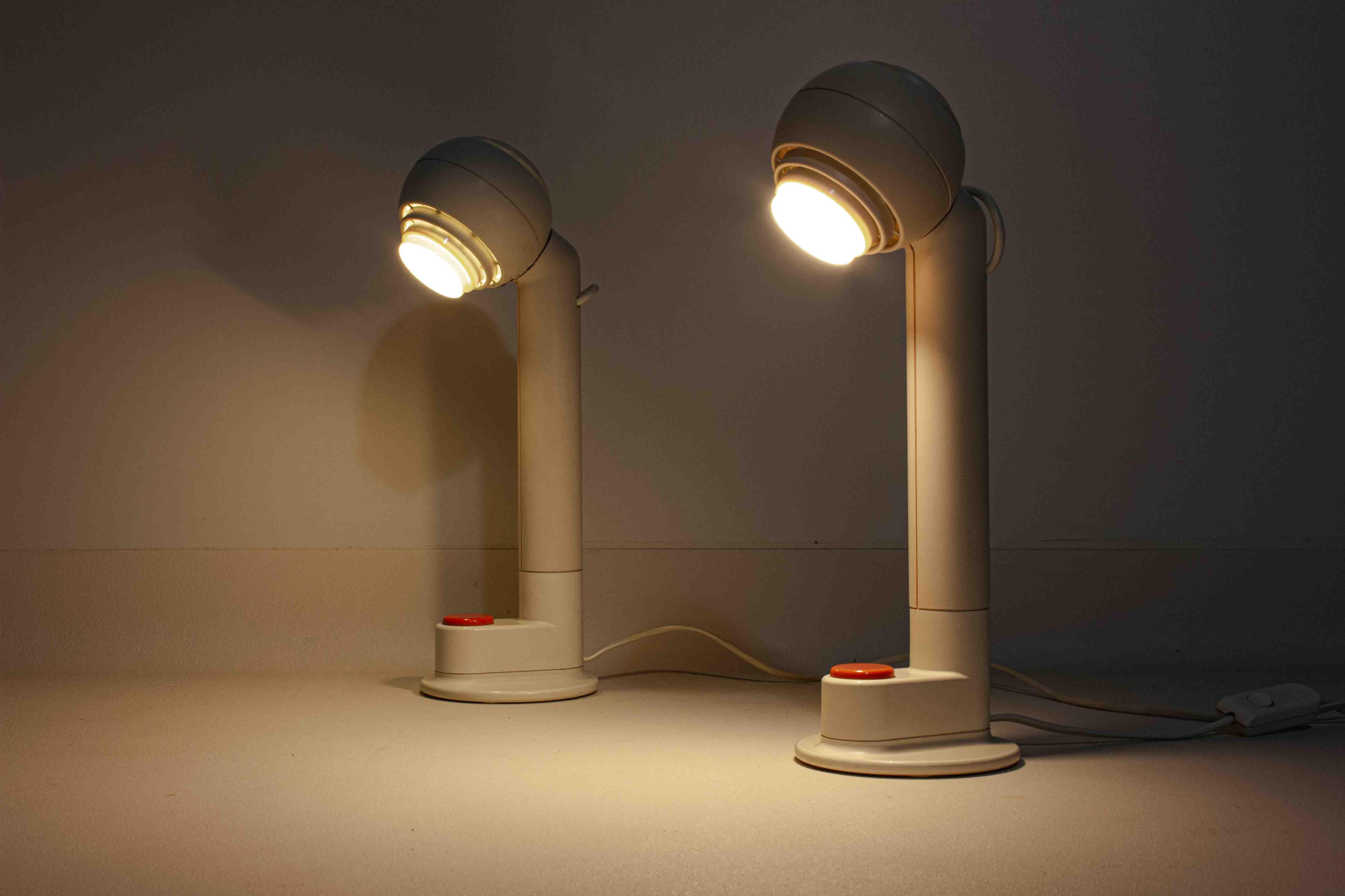 Ensemble de lampes de bureau Osram de l'ère spatiale par Schlagheck, 1977 Bon état - En vente à Antwerpen, VAN