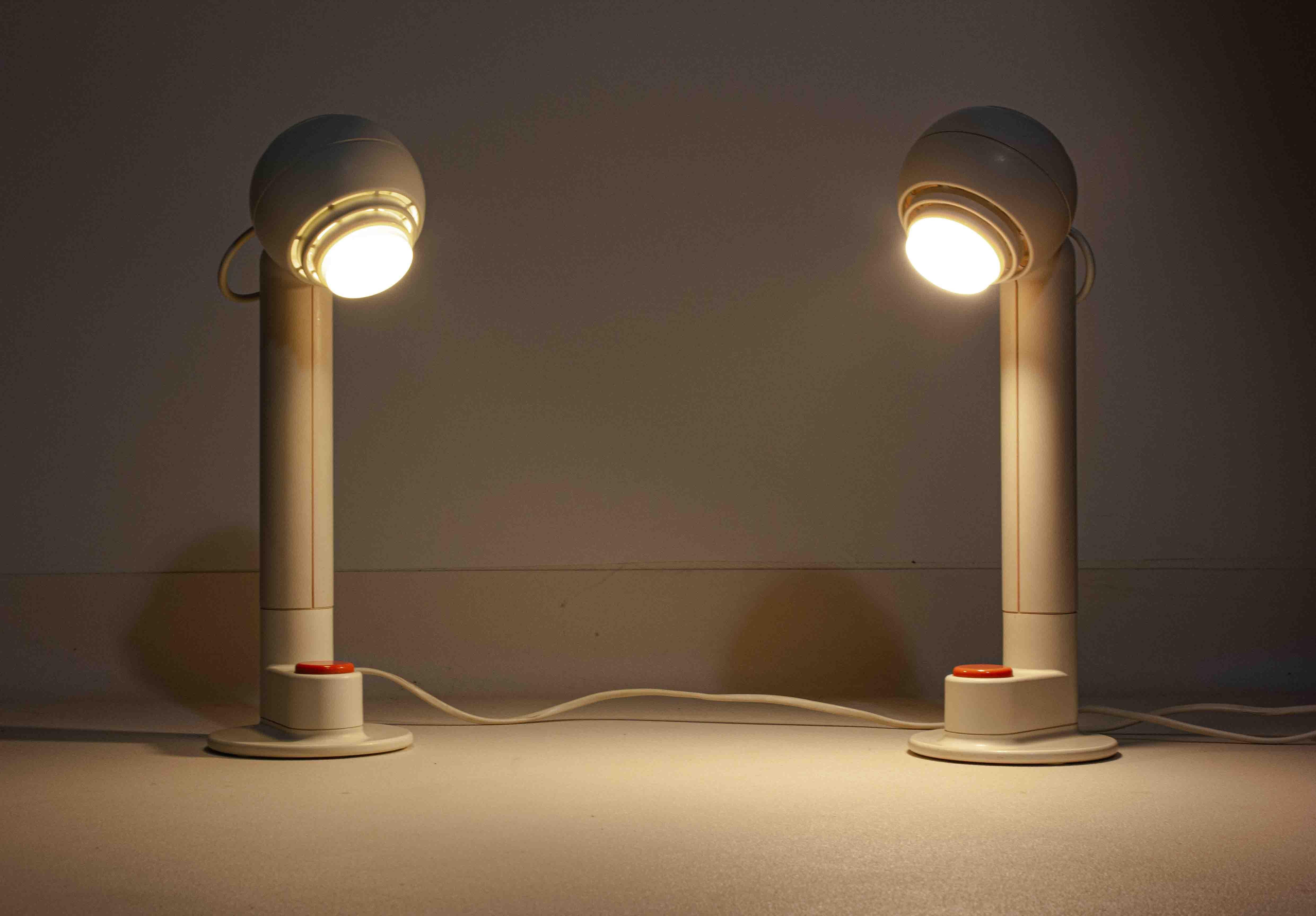 Ensemble de lampes de bureau Osram de l'ère spatiale par Schlagheck, 1977 en vente 2