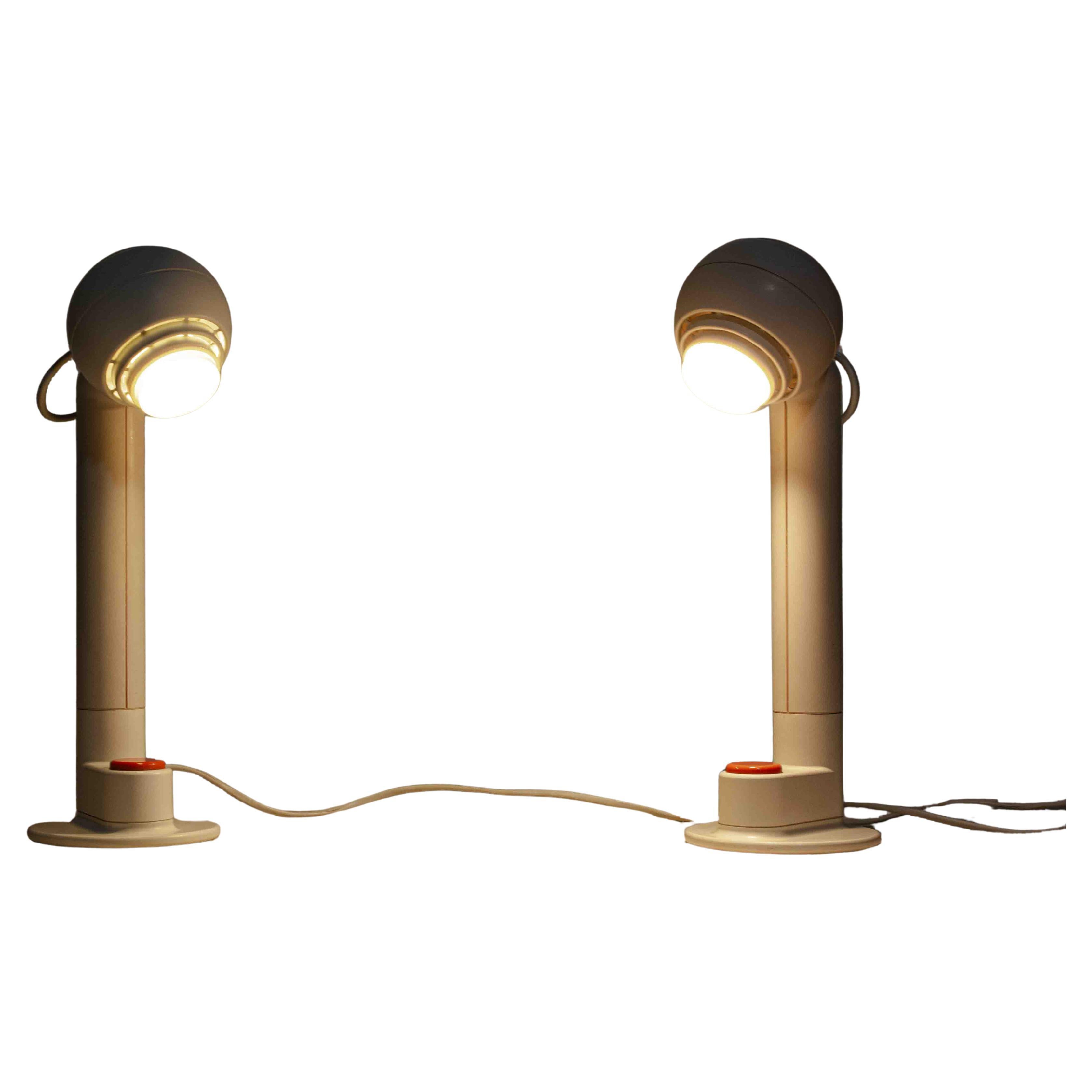 Ensemble de lampes de bureau Osram de l'ère spatiale par Schlagheck, 1977