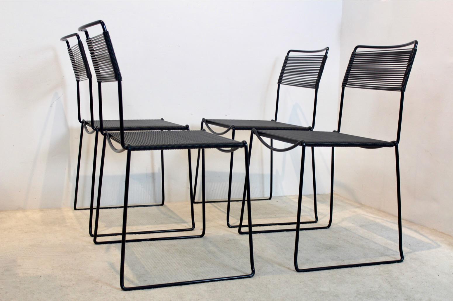 Set of Spaghetti Chairs by Giandomenico Belotti for Alias, Italy In Good Condition For Sale In Voorburg, NL