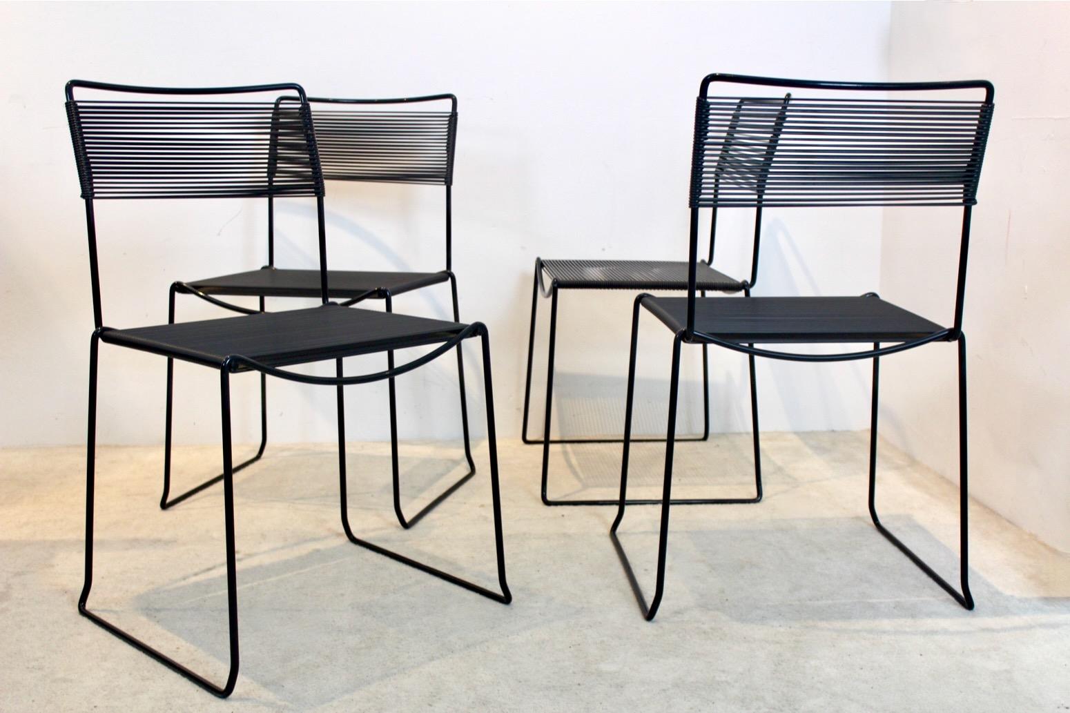 20th Century Set of Spaghetti Chairs by Giandomenico Belotti for Alias, Italy For Sale