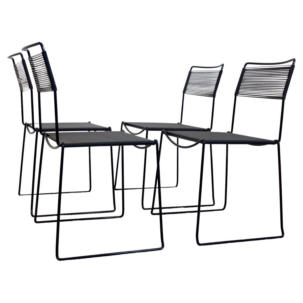 Set of Spaghetti Chairs by Giandomenico Belotti for Alias, Italy