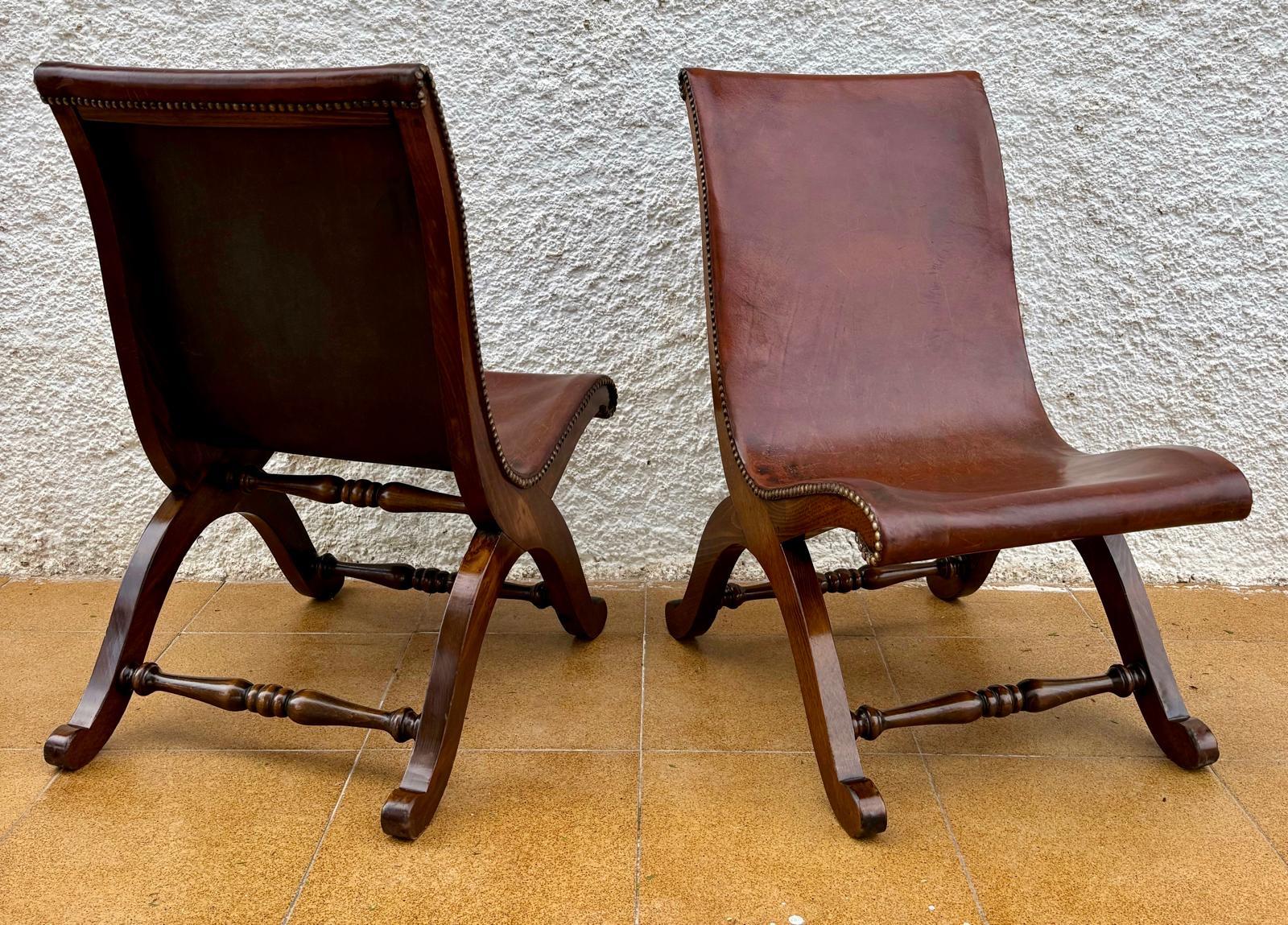 Set di poltroncine in Oak di Pierre Lottier per Valenti, anni '50 In condizioni buone in vendita a Miami, FL