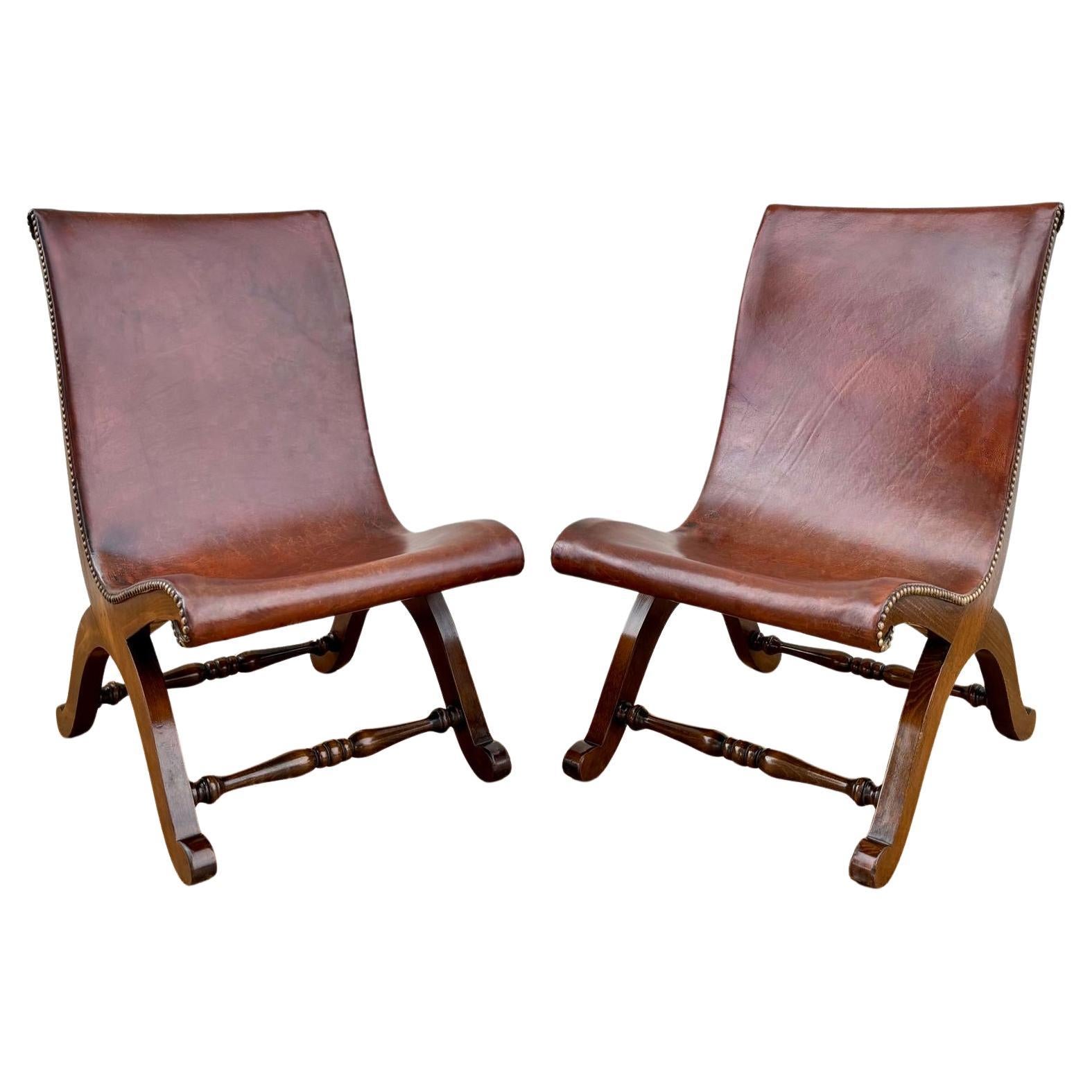 Set di poltroncine in Oak di Pierre Lottier per Valenti, anni '50 in vendita