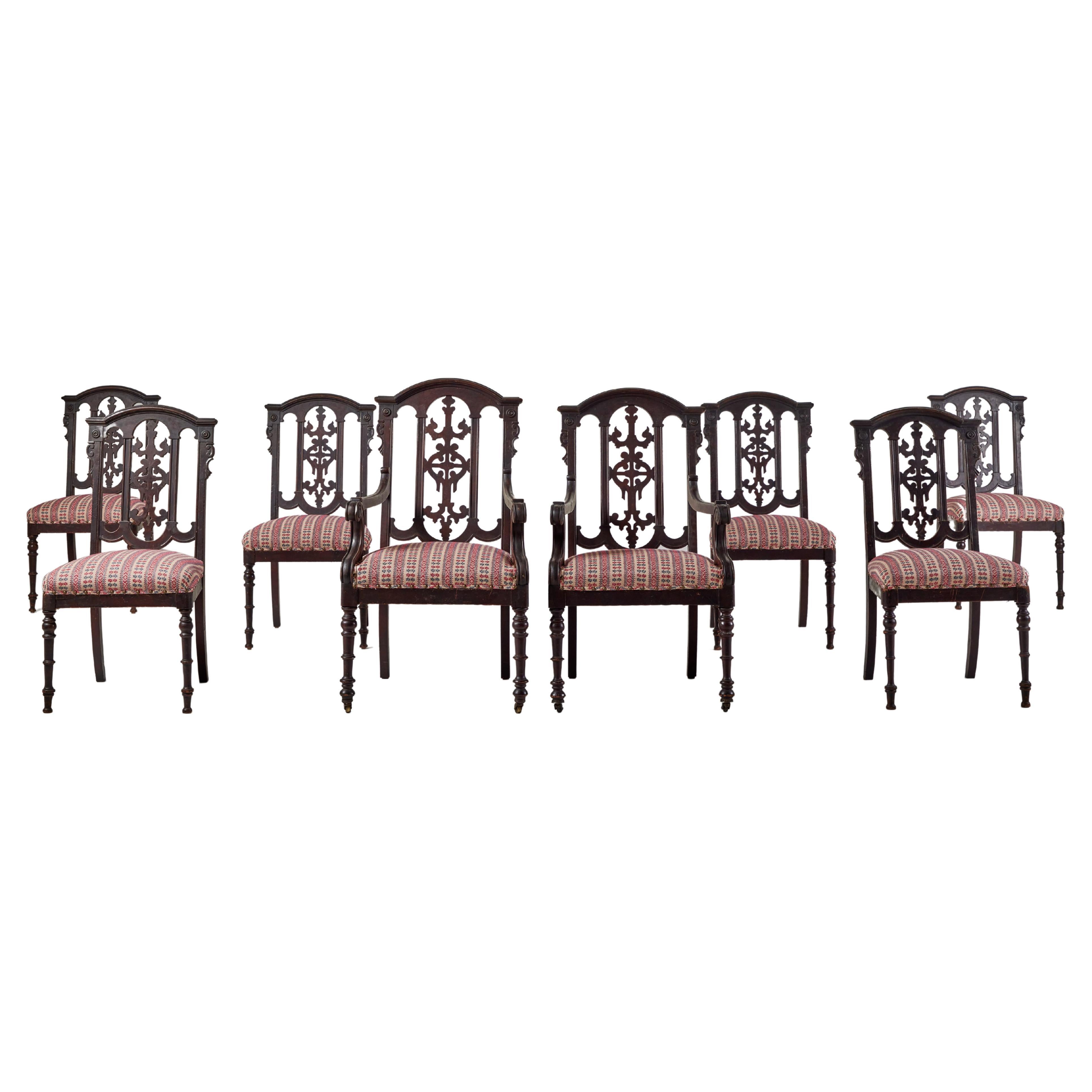 Set of Spanish Revival Dining Chairs