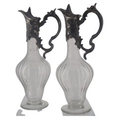 Vintage Set of Specter and Glass Decanters