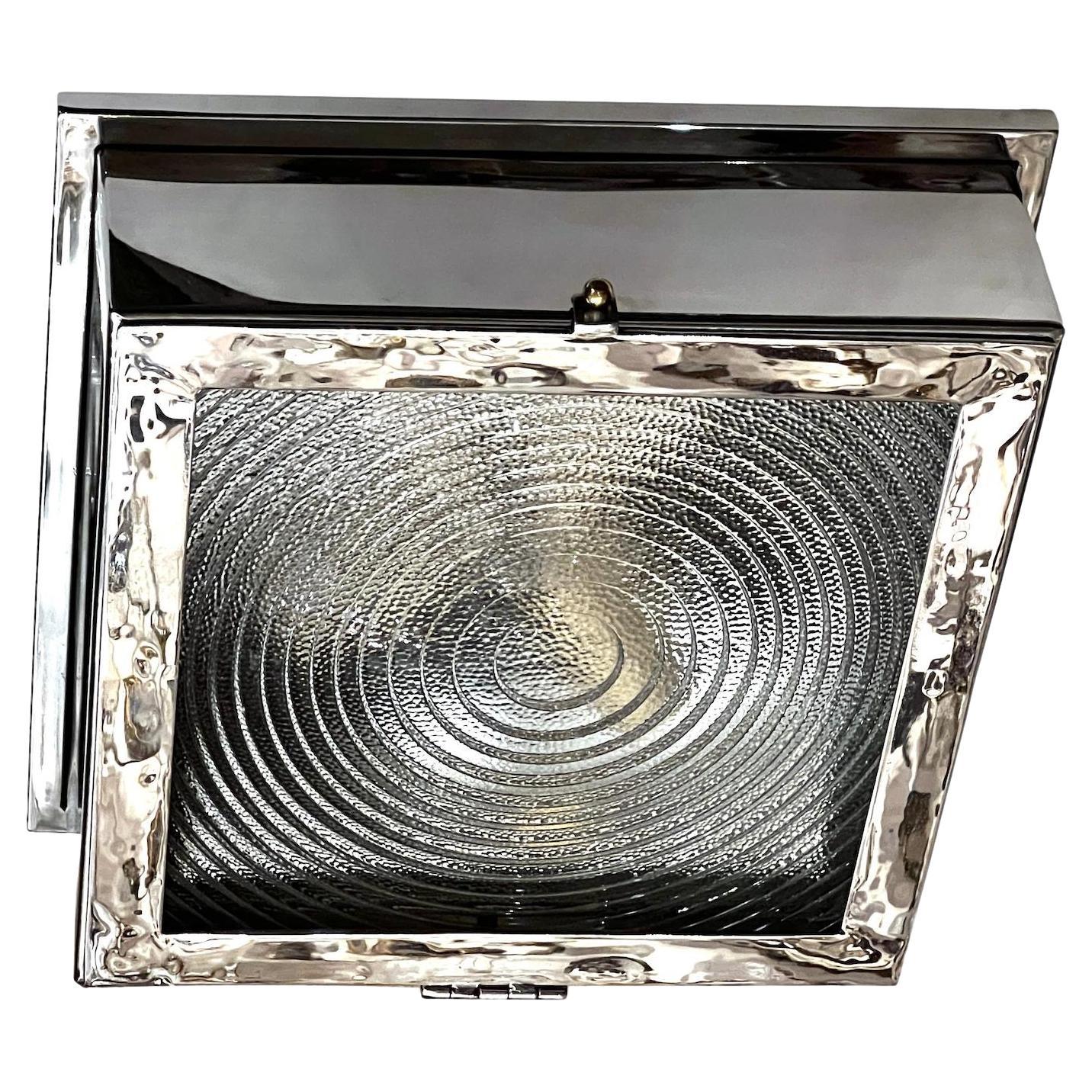 Set of Square Flush Mounted Fixtures, Sold Individually For Sale