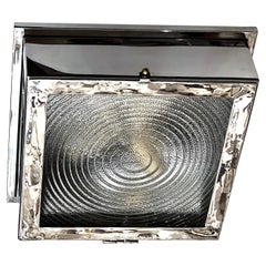 Set of Square Flush Mounted Fixtures, Sold Individually