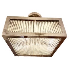 Set of Square Glass Rods Fixtures, Sold Individually