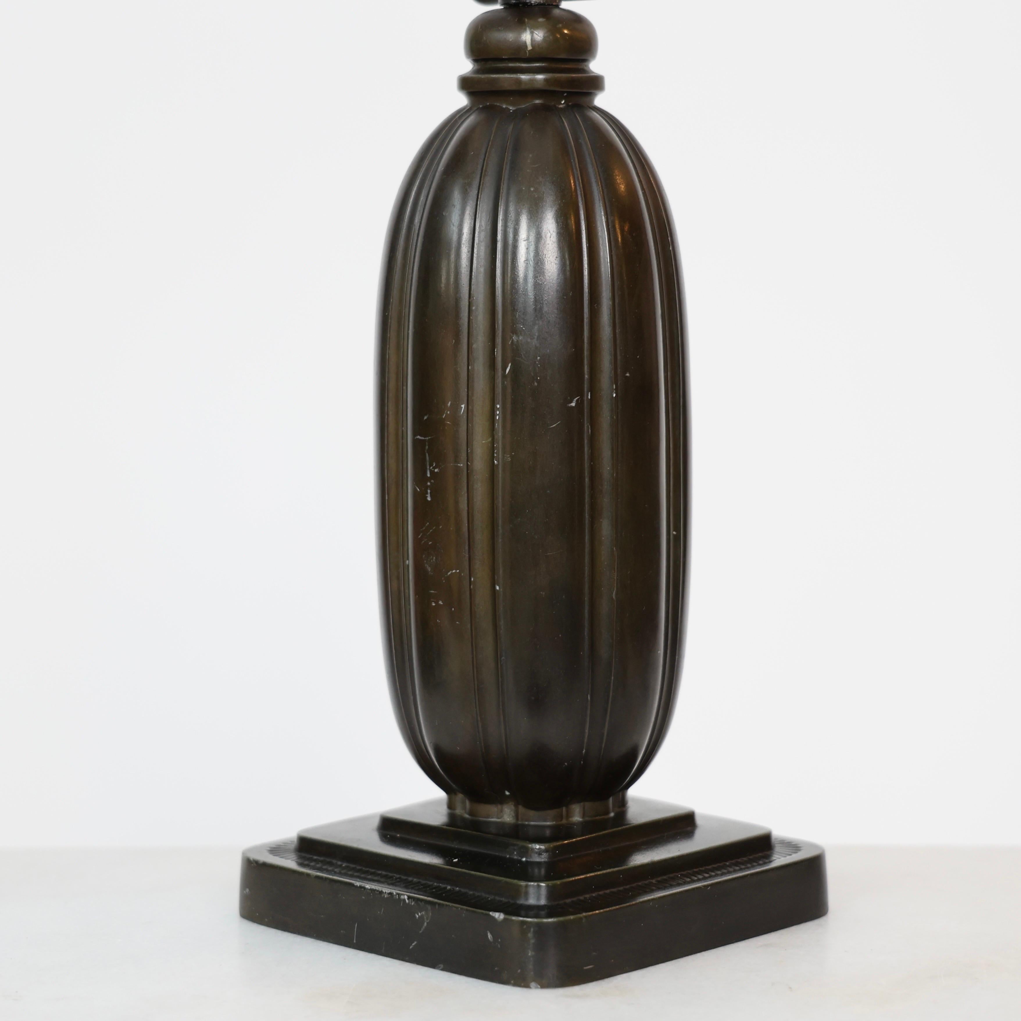 Set of Square Table Lamps by Just Andersen, 1930s, Denmark For Sale 3