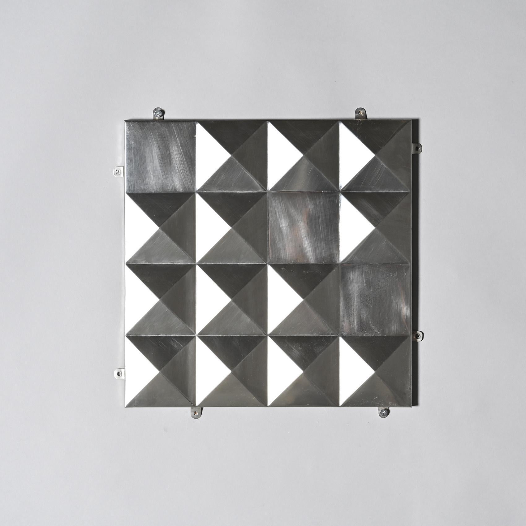 Set of stainless steel decorative panels, France circa 1970 For Sale 1