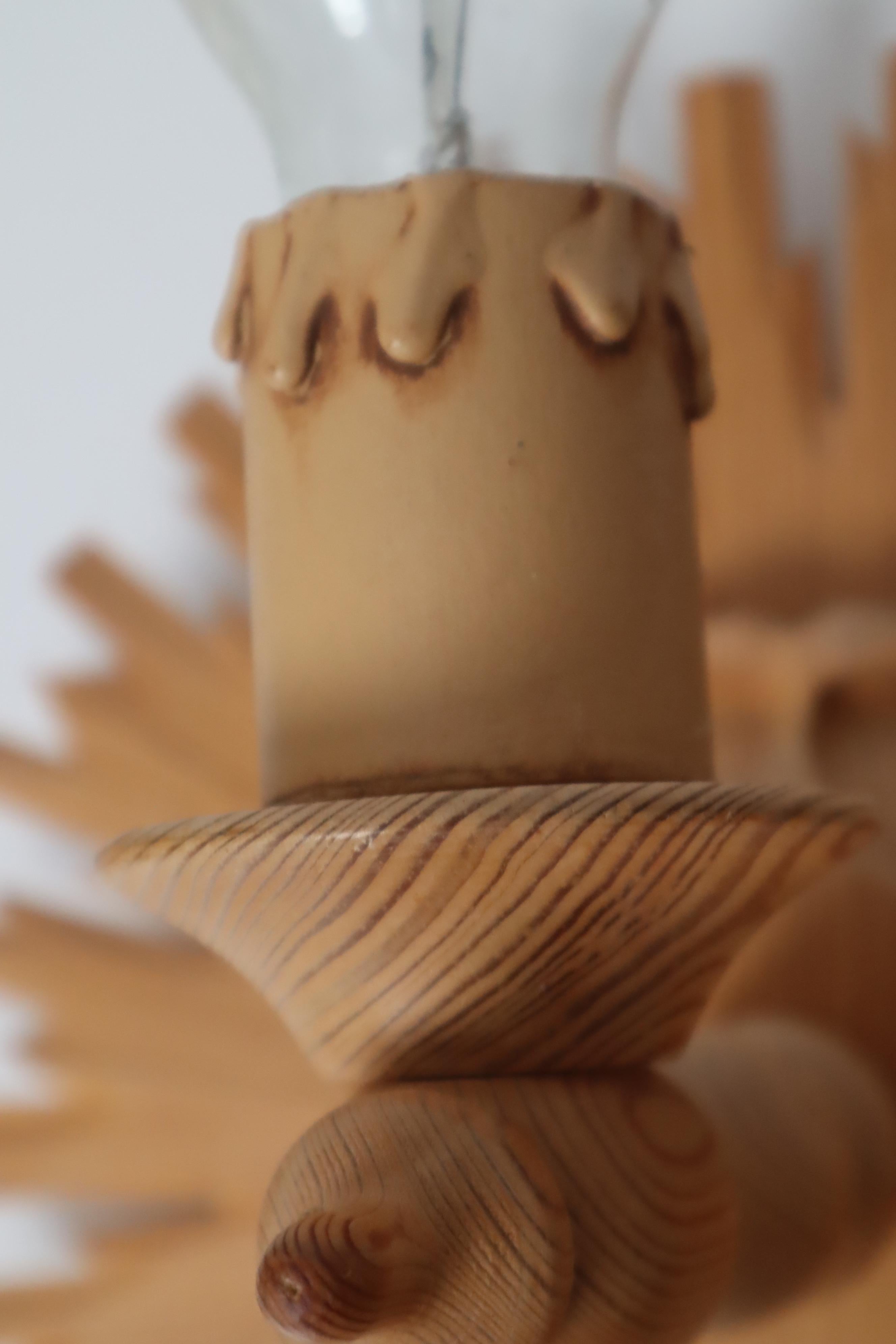 Juego de Apliques Sol Estallido de Madera en venta 2