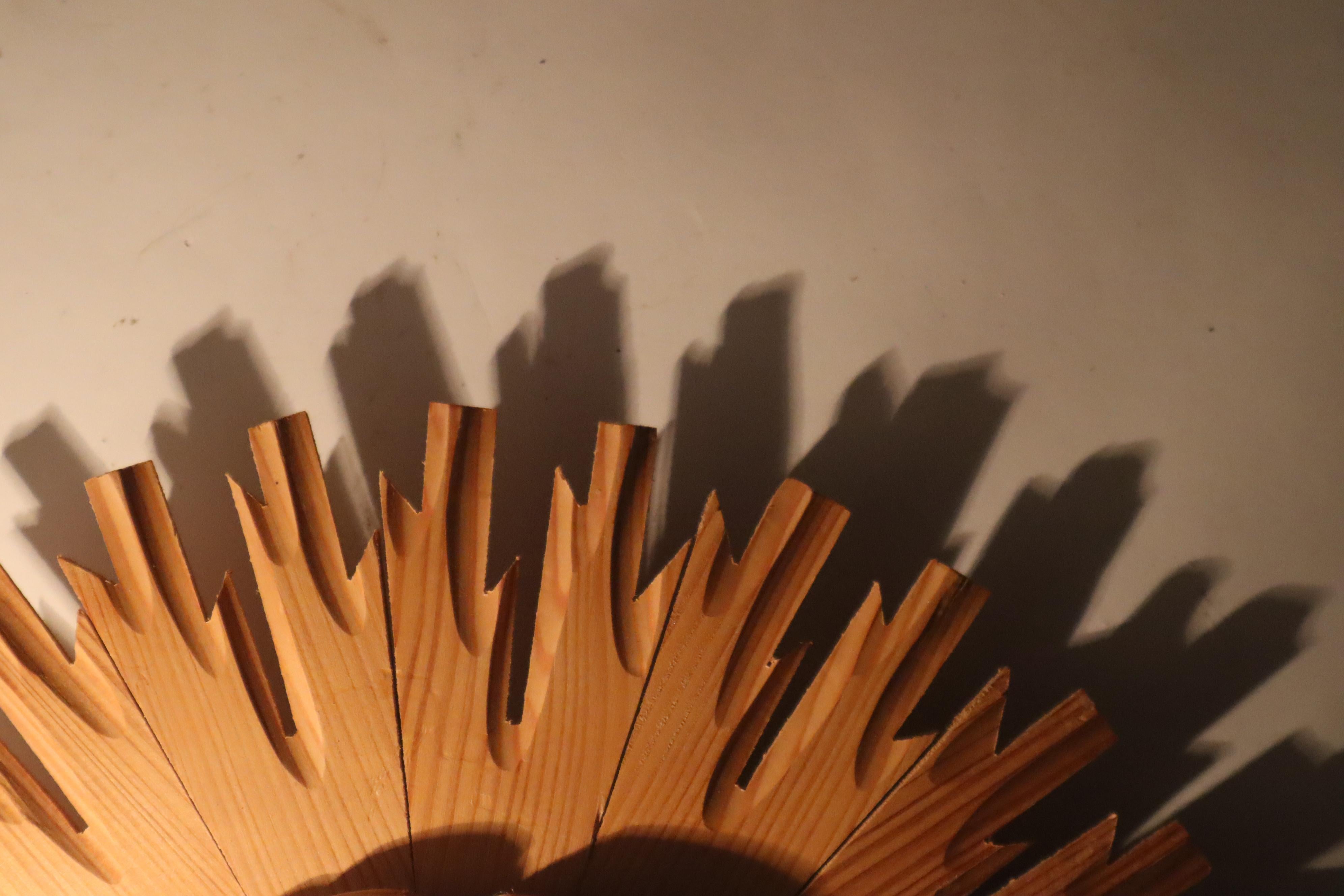 Juego de Apliques Sol Estallido de Madera en venta 7