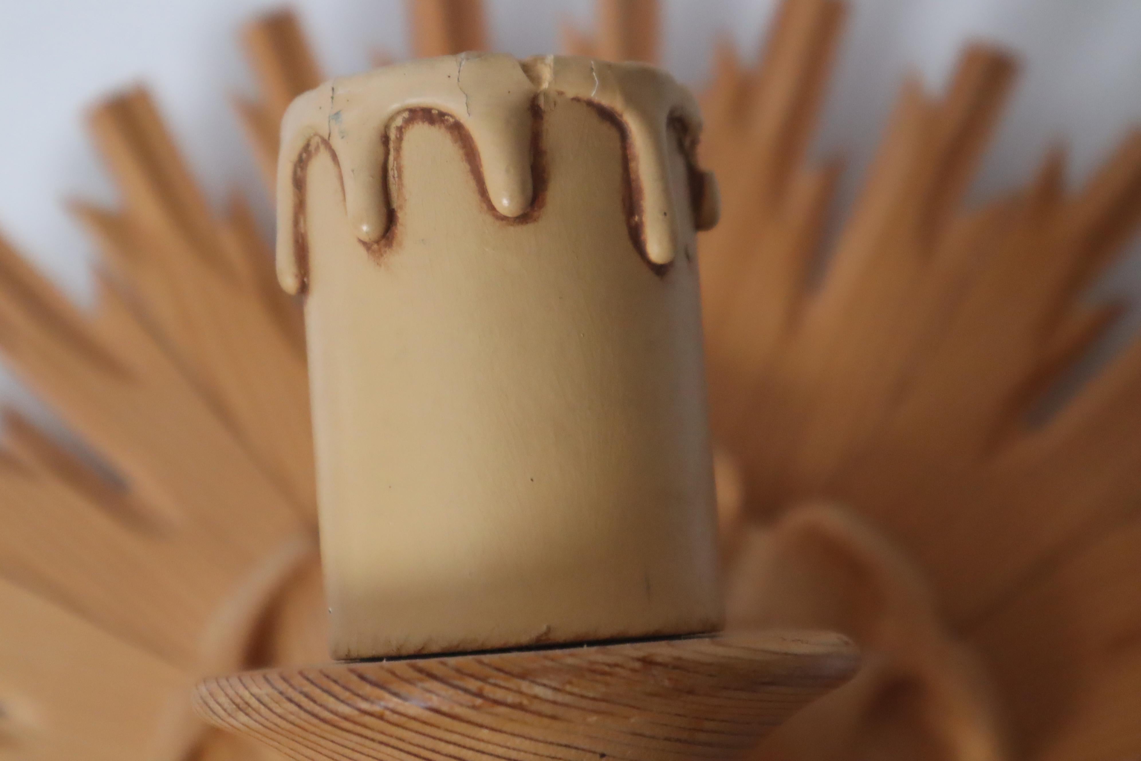 Juego de Apliques Sol Estallido de Madera en venta 10