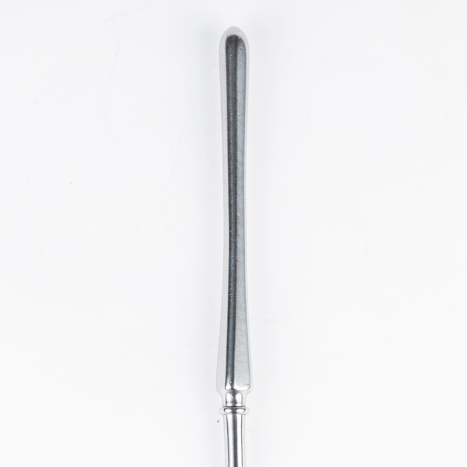 Set of steel & brass fire irons, shovel, tongs, and poker. For Sale 5