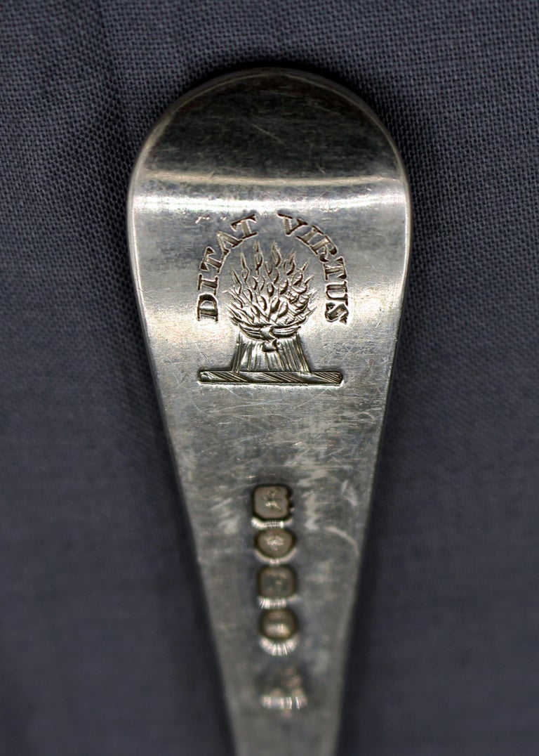 Set of Sterling Silver Hanoverian Dinner Forks For Sale at 1stDibs