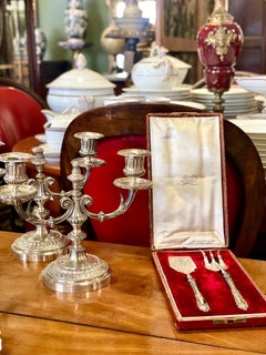 Set of Sterling Silver Petit Fours Cutlery, 19th Century