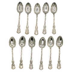 Set of Sterling Teaspoons by Whiting, "Louis XV" Pattern