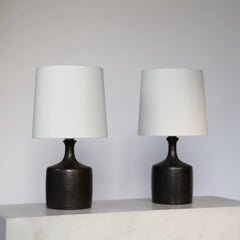 Set di lampade da scrivania in gres di Lisbeth Brams per Fog and Morup, 1960, Danimarca