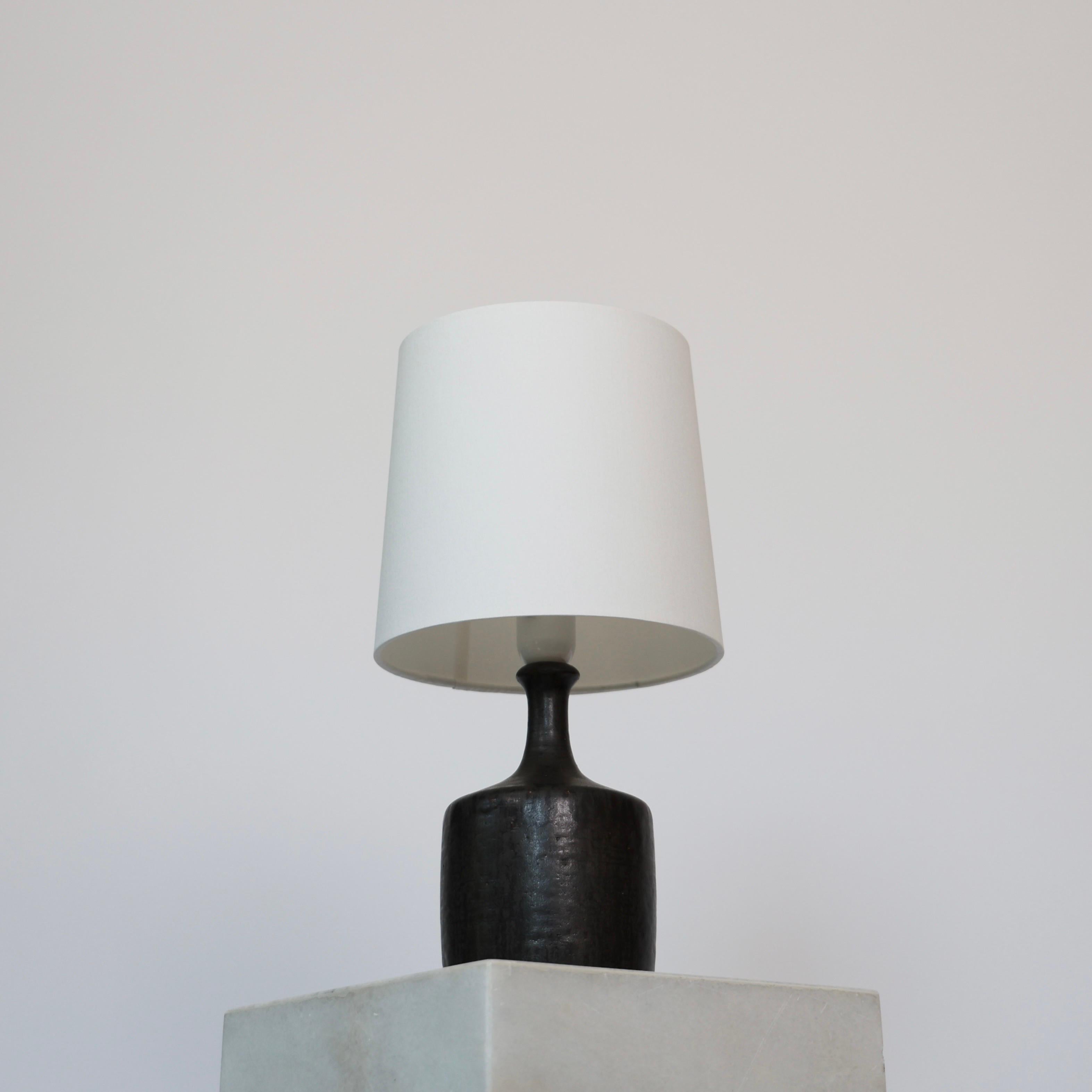 Mid-20th Century Set of Stoneware Desk Lamps by Lisbeth Brams for Fog & Morup, 1960s, Denmark For Sale