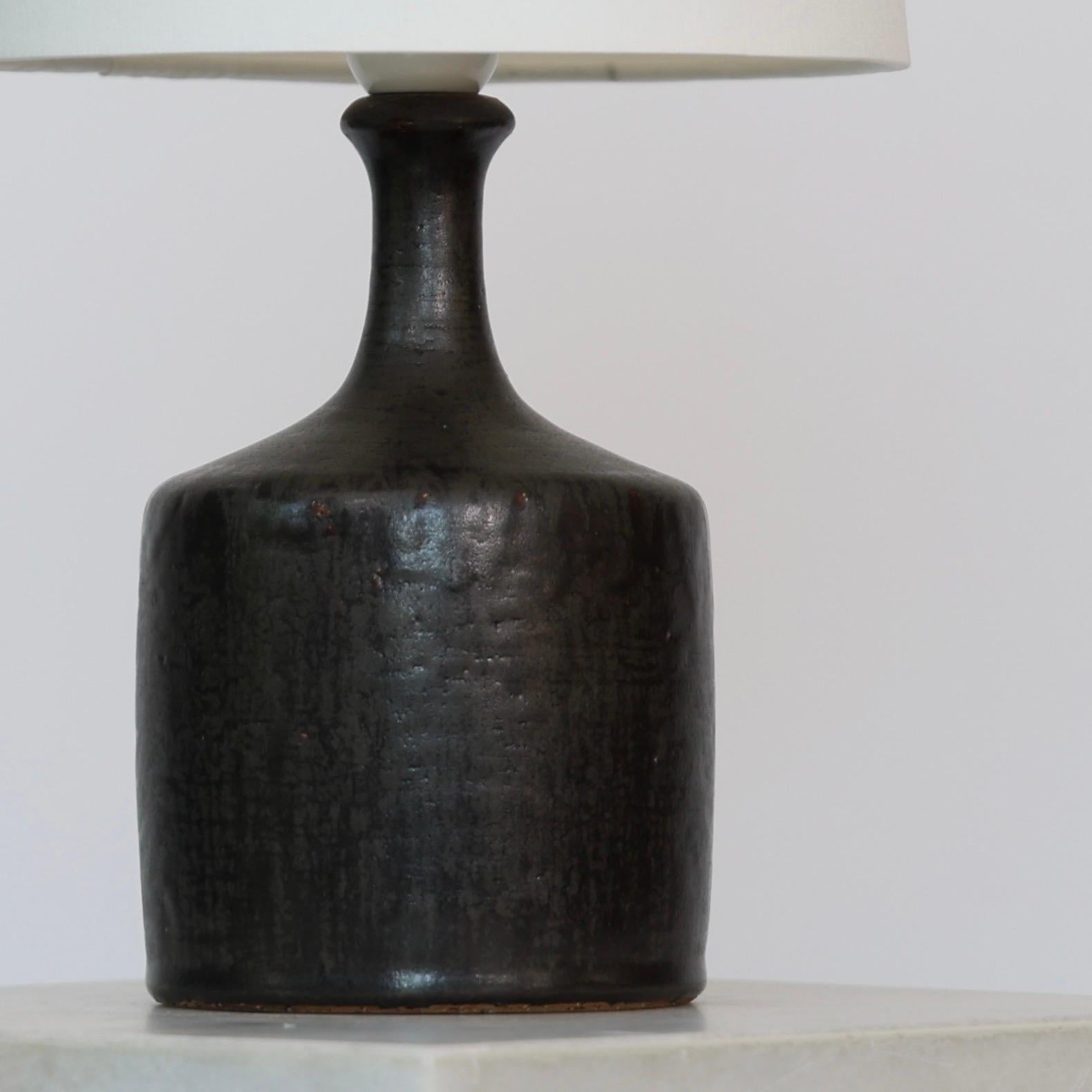 Set of Stoneware Desk Lamps by Lisbeth Brams for Fog & Morup, 1960s, Denmark For Sale 2