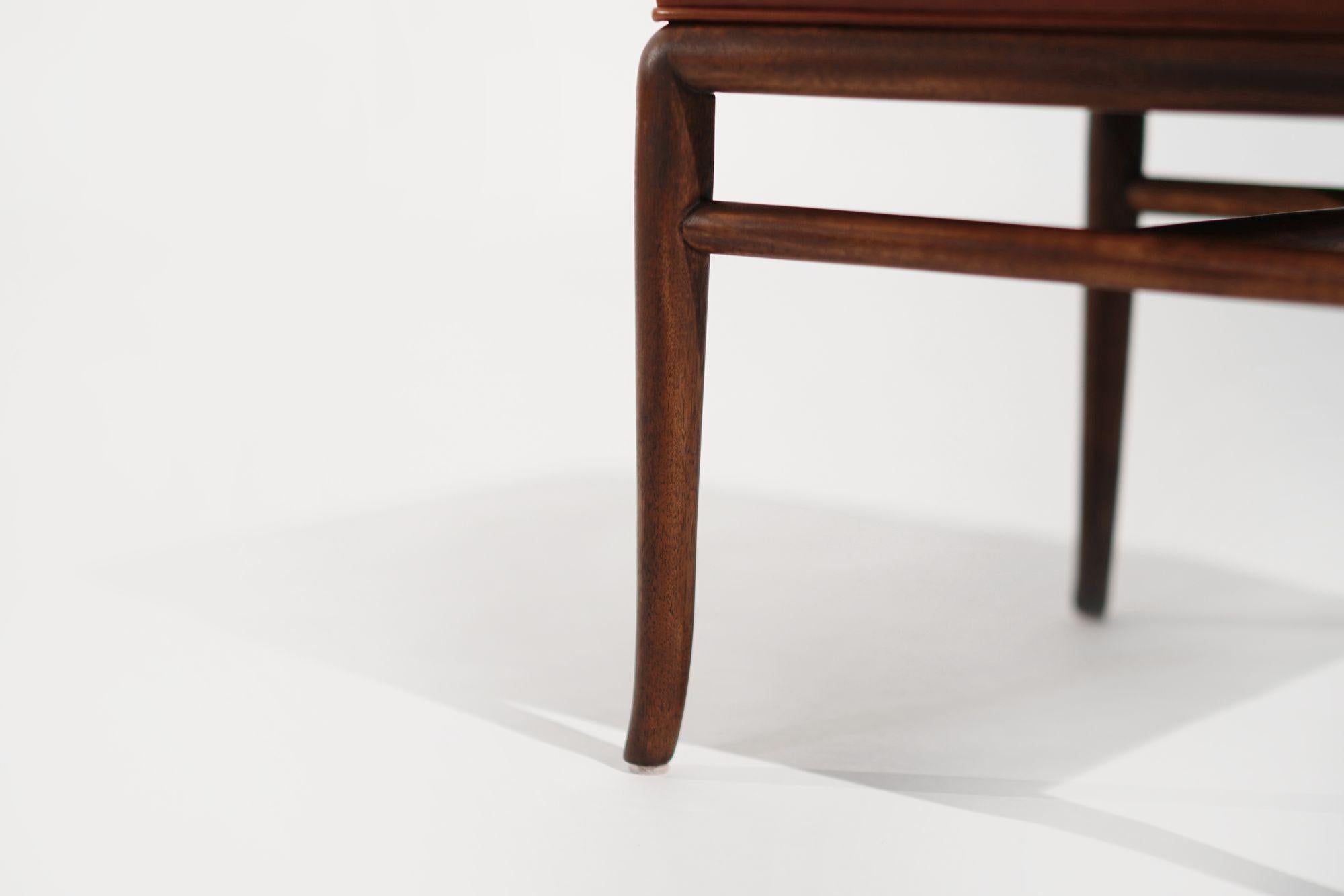 Set of Stools by T.H. Robsjohn-Gibbings in Cognac Leather, C. 1950s 3