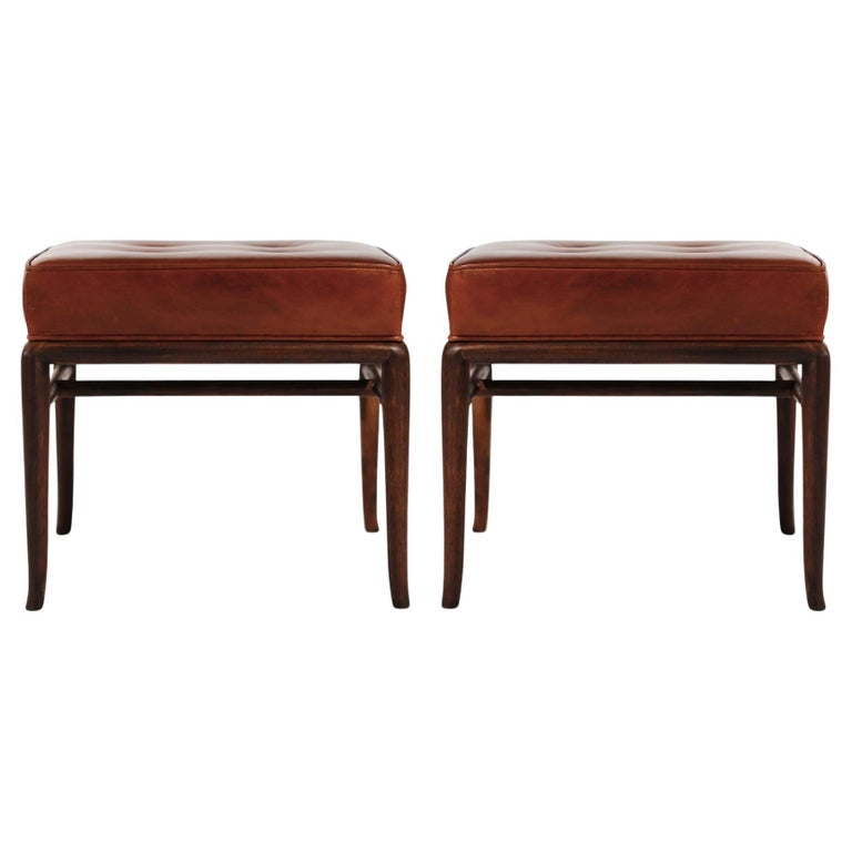 T.H. Robsjohn-Gibbings stools, 1950s, offered by Stamford Modern