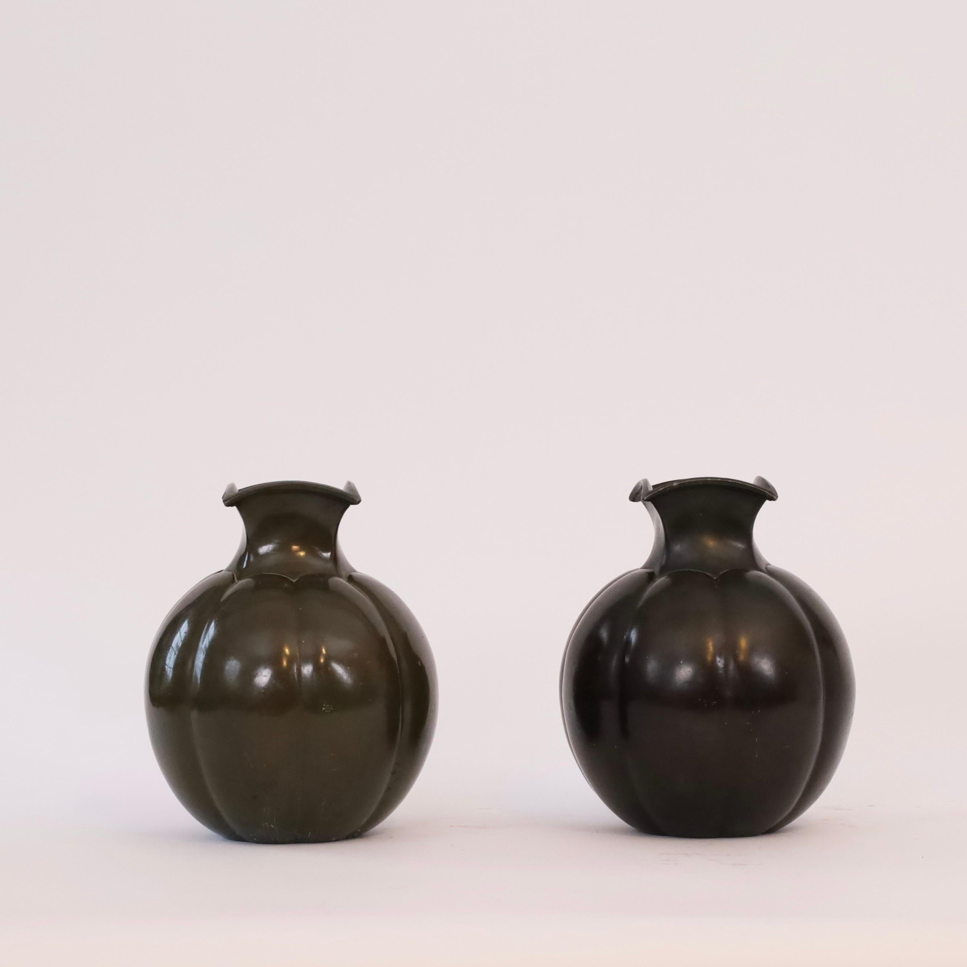 Ensemble de vases art déco de Just Andersen, années 1930, Danemark en vente 4