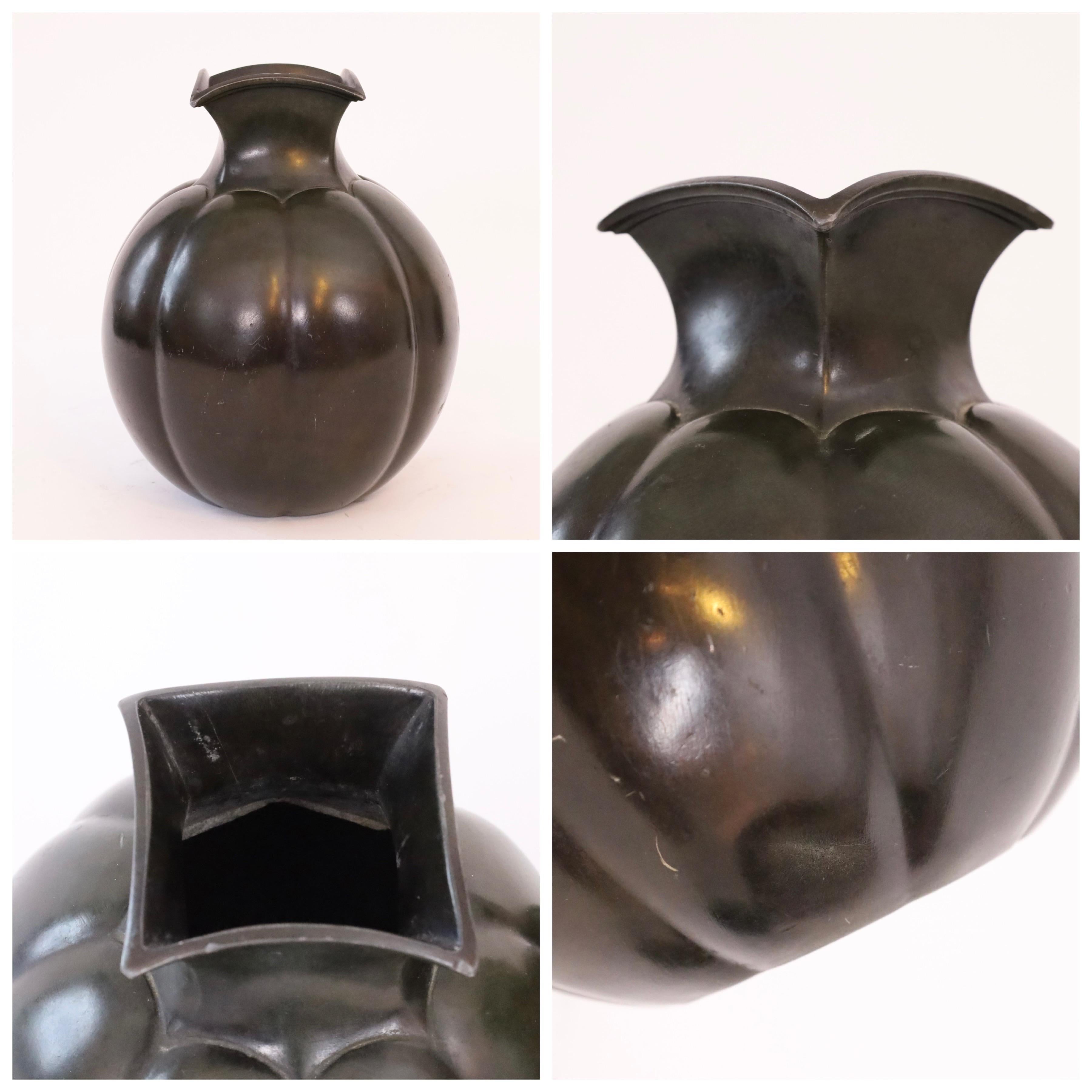 Set bedeutender Art-Déco-Vasen von Just Andersen, 1930er Jahre, Dänemark im Angebot 7