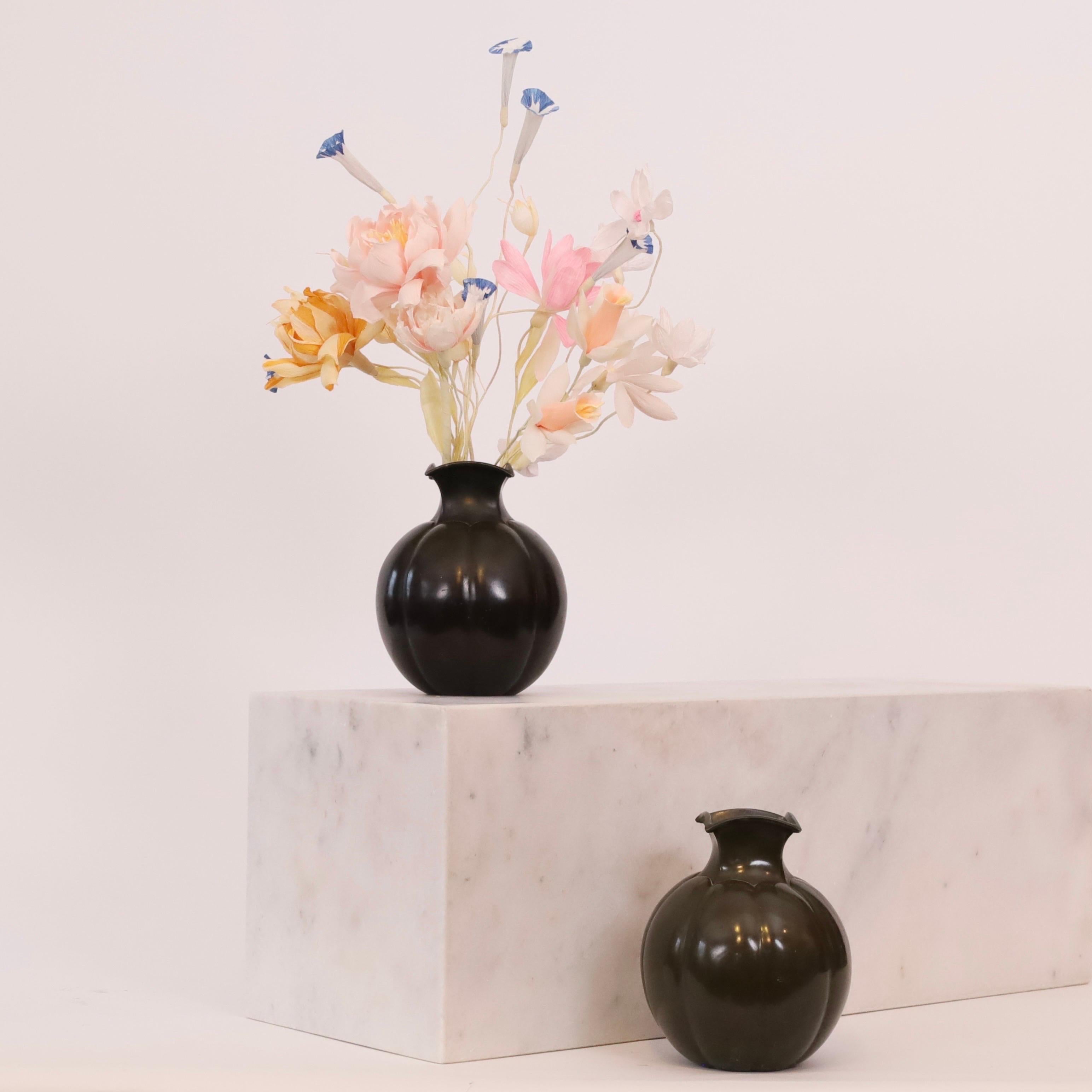 Set of substantial art deco vases by Just Andersen, 1930s, Denmark For Sale 1