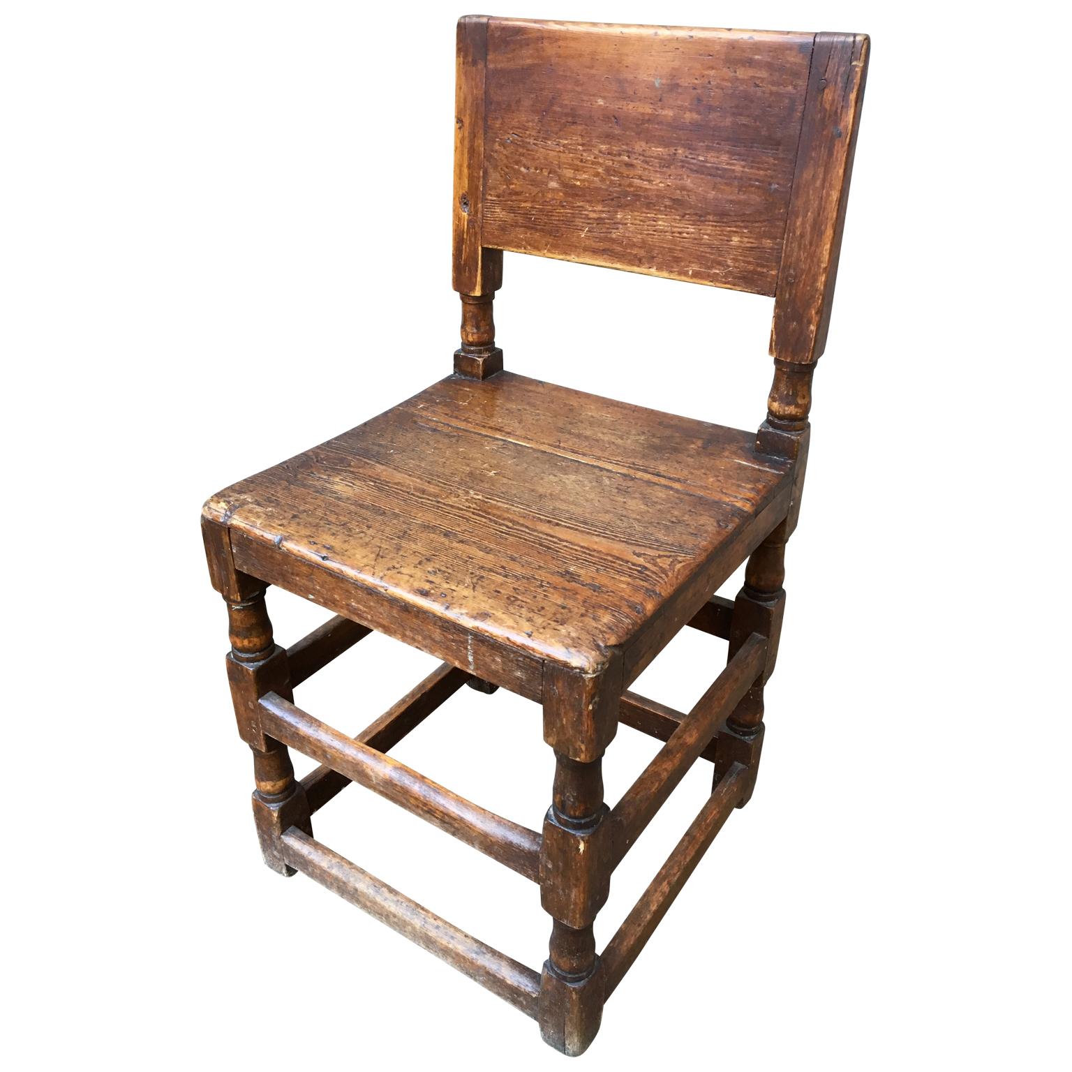 Set of Swedish Early 18th Century Folk Art Chairs In Good Condition In Haddonfield, NJ